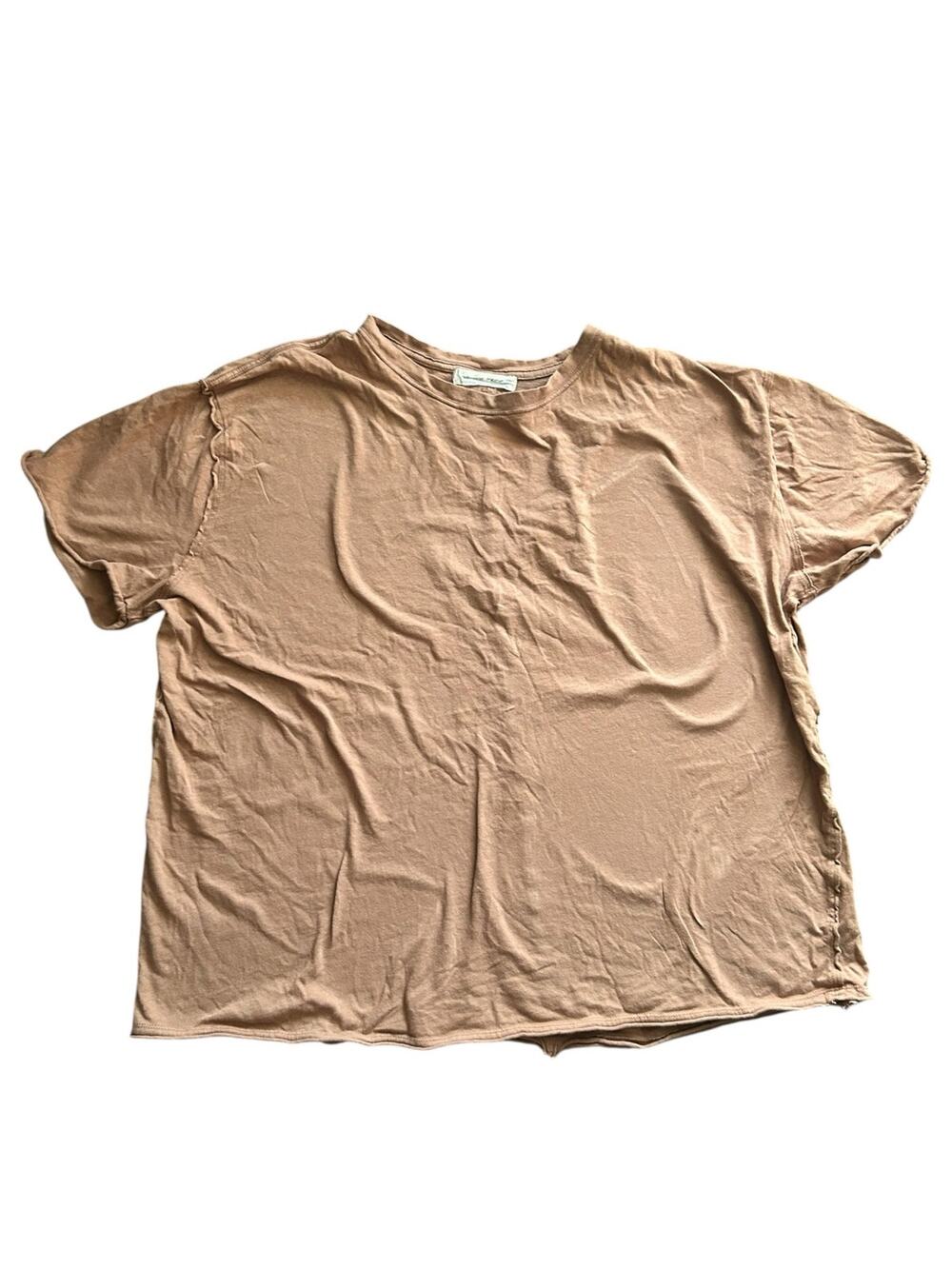 We the Free Nina T-shirt in Tortoise Shell Size Medium - Oversized Boho Fit